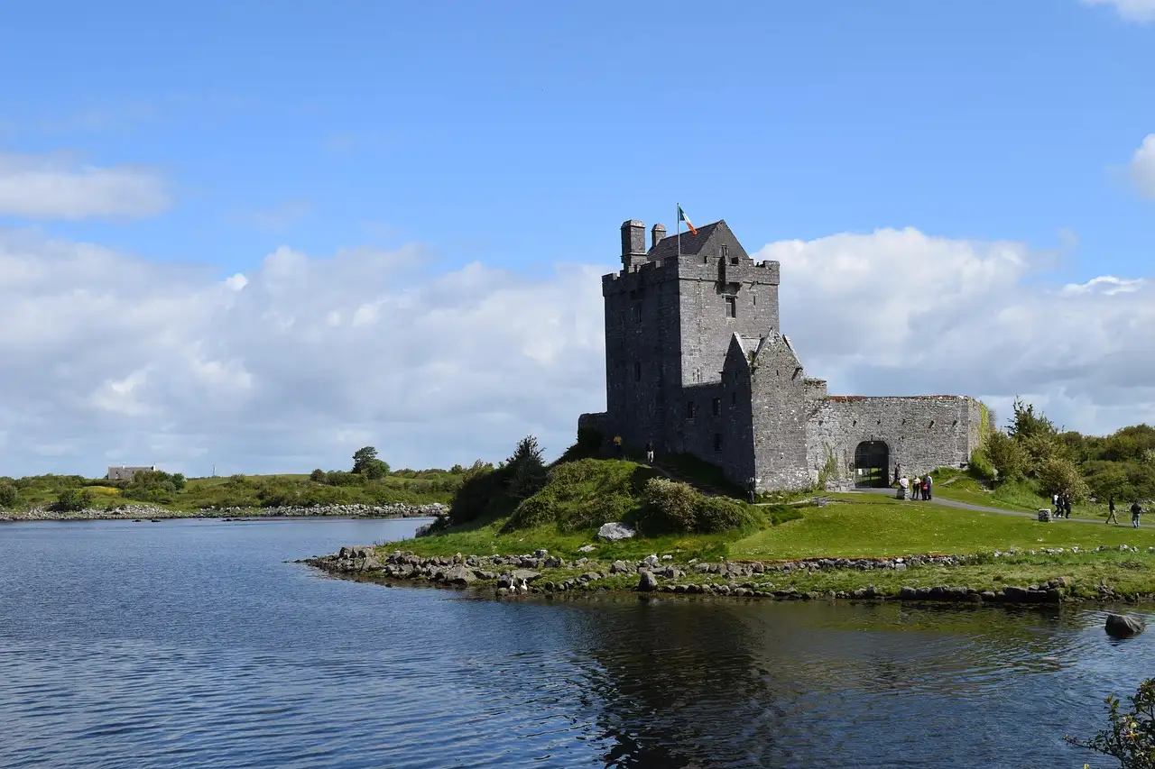 Dunguaire Castle on the shore of Galway Bay near Kinvara